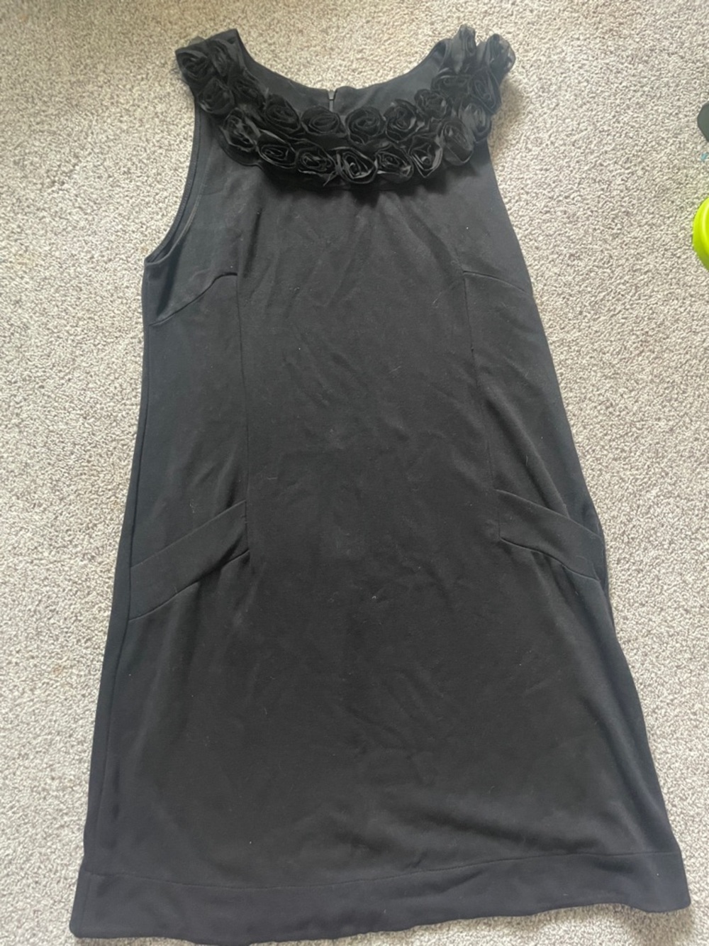 Classic Black Asymmetrical Women's Dress - Elegant Sleeveless Design